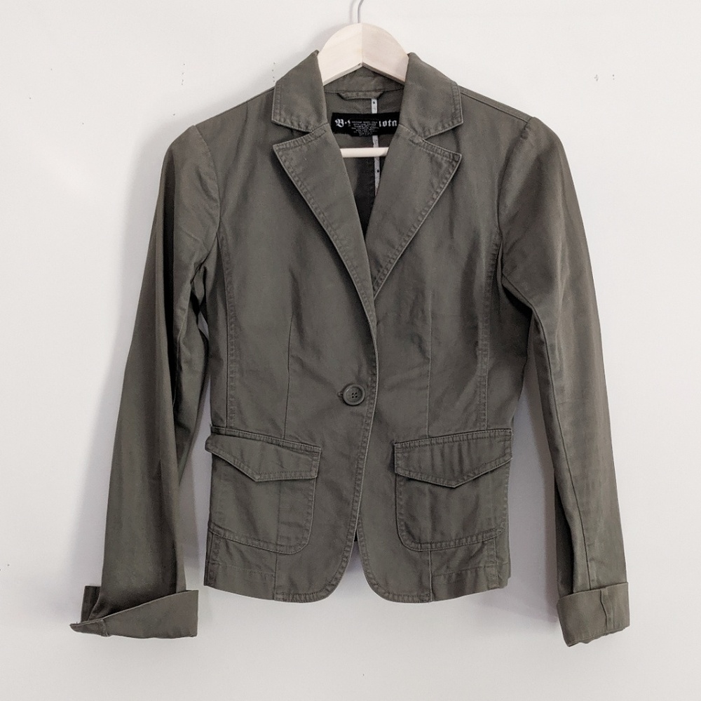 BB Dakota Green Blazer Jacket Size Small